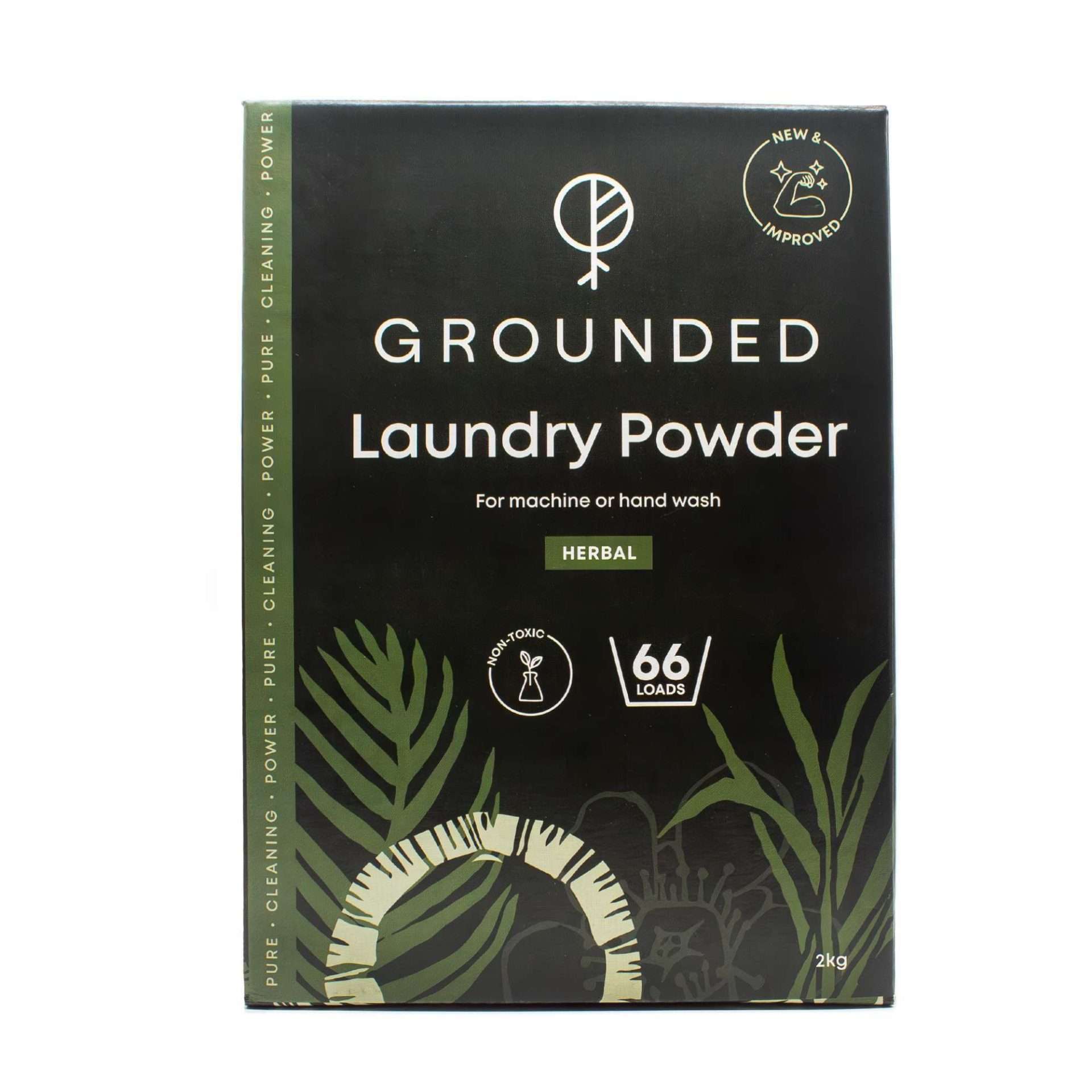 Grounded - Laundry Powder 2kg Herbal 1 scaled Laundry Powder - 2kg, Herbal
